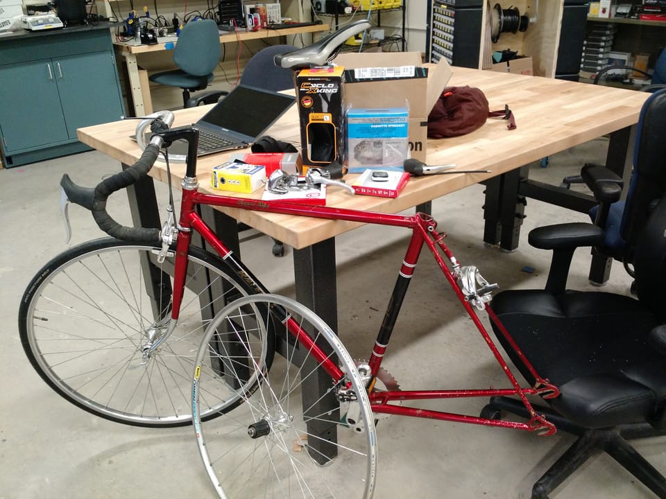 Modifying a 40 year old bicycle to support sequential shifting